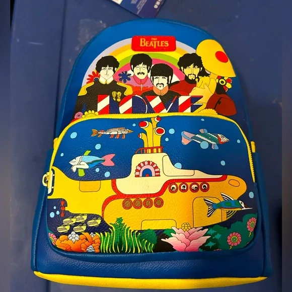 Bags | Nwt Mini Backpack Rare Beatles Yellow Submarine  display picture 3